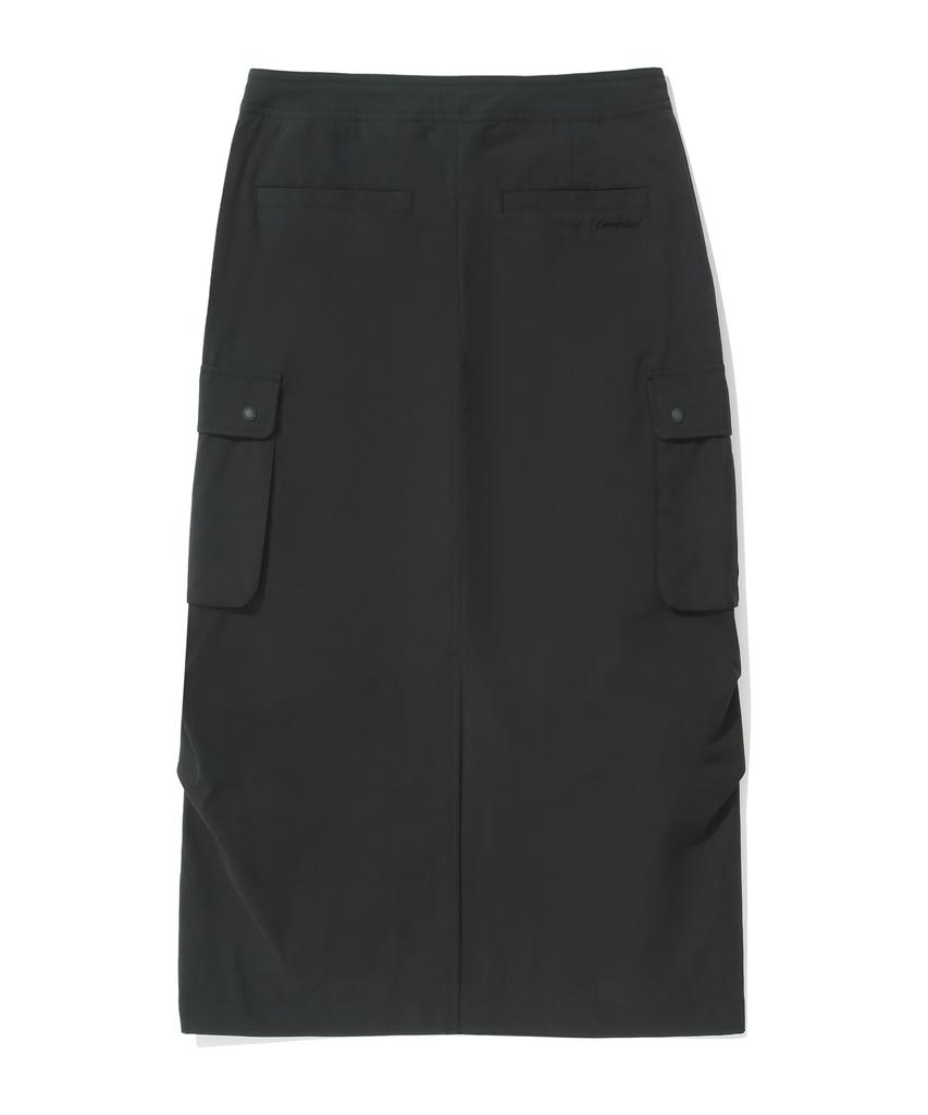 Covernat Woman Parachute Cargo Skirt Black