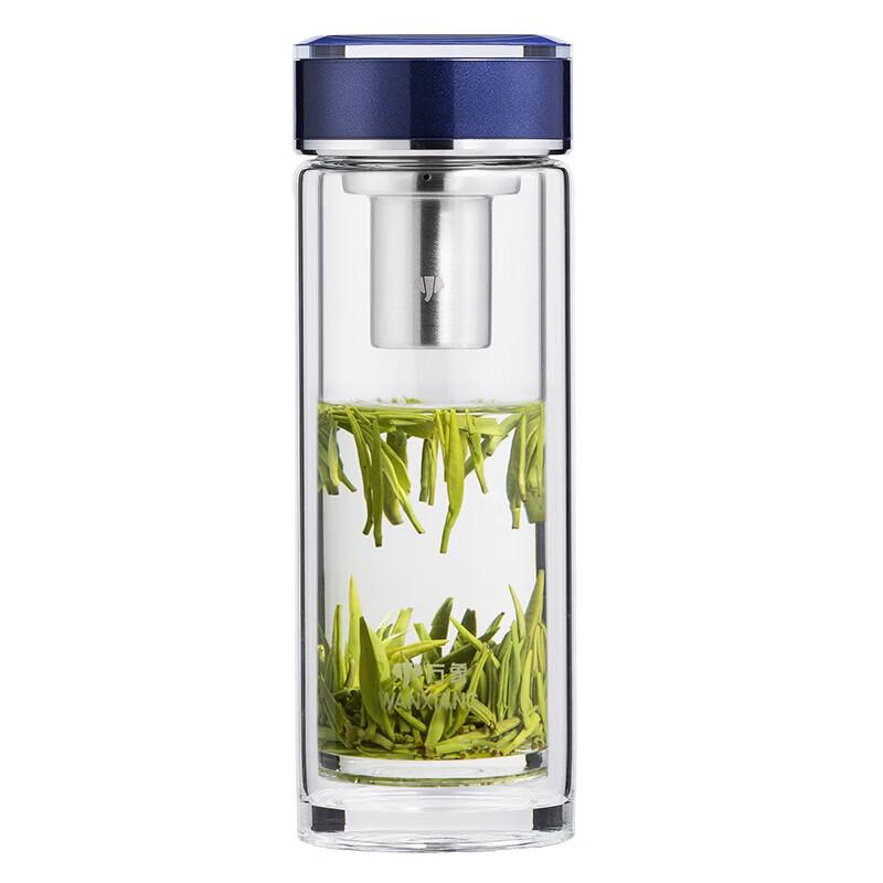 WANXIANG Double-Layer Portable Glass Travel Mug