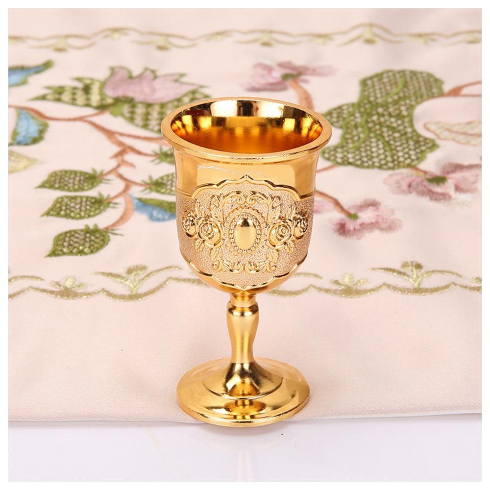 Creative Retro Wine Glasses European Style Metal Champagne Glasses Spirit Vodka Drinkware Dinnerware Goblet Bar Home Decor