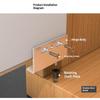 1 Set Easy Installation With No Drilling Needed Stainless Steel Glass Door Hinges Suitable For 5~6Mm Glass Pack Of 2