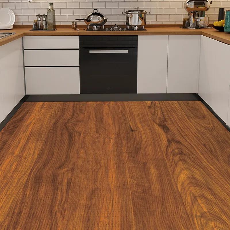 Kitchen Carpet Modern Simple Wood Grain Waterproof Oil-proof Anti-fouling Floor Mat PVC Easy To Care for Balcony Rug Alfombra