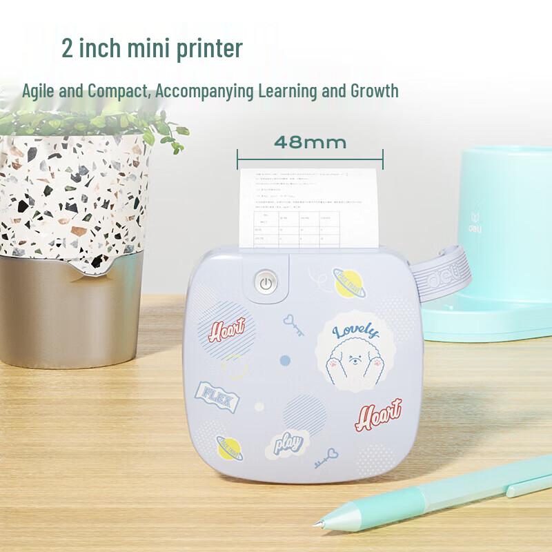 Deli GE221 Portable Study & Label Printer