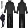 Anime Jujutsu Kaisen Gojo Satoru Costume Cosplay Cache-œil Perruques Lunettes Costume Costumes d'Halloween pour Hommes
