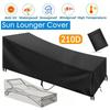 Outdoor Garden Sunbed Cover Sun Lounger Cover Patio Outdoor Lounge Chair Recliner Protective Cover Furniture Waterproof Cover