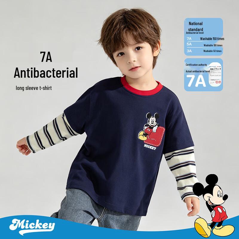 Disney Boys' Cotton Long Sleeve Cartoon T-Shirt