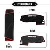 Car Dashboard Cover Mat Compatible for Ford Fusion 2003-2007, Protective Polyester Red Center Console Interior Trim Dash Board Mat