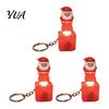 Rechargeable Stress Relief Gift Santa Sound Light Keychain, Interactive Glowing Christmas Ornament with Festive Tunes, Funny Xmas for Adults