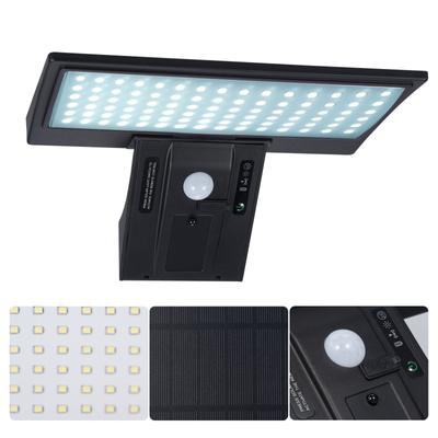 90LEDs Solar Wall Lamp PIR Motion Sensor Light 6000K Dust To Dawn Solar-powered Wall Light with
