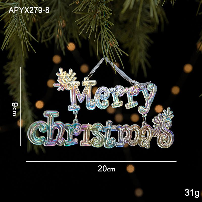 Colorful Acrylic Ice Crystal Christmas Tree Ornaments