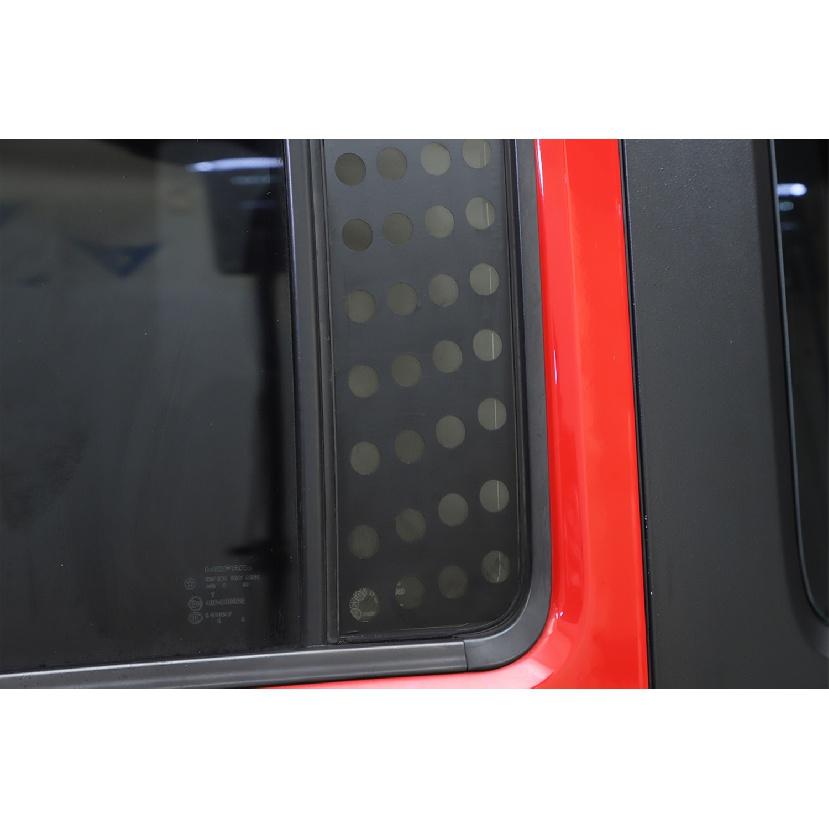 Car Rear Door Triangular Window Glass Panel Decoration Trim Stickers for Jeep Wrangler JK 2007-2017 4-Door Exterior