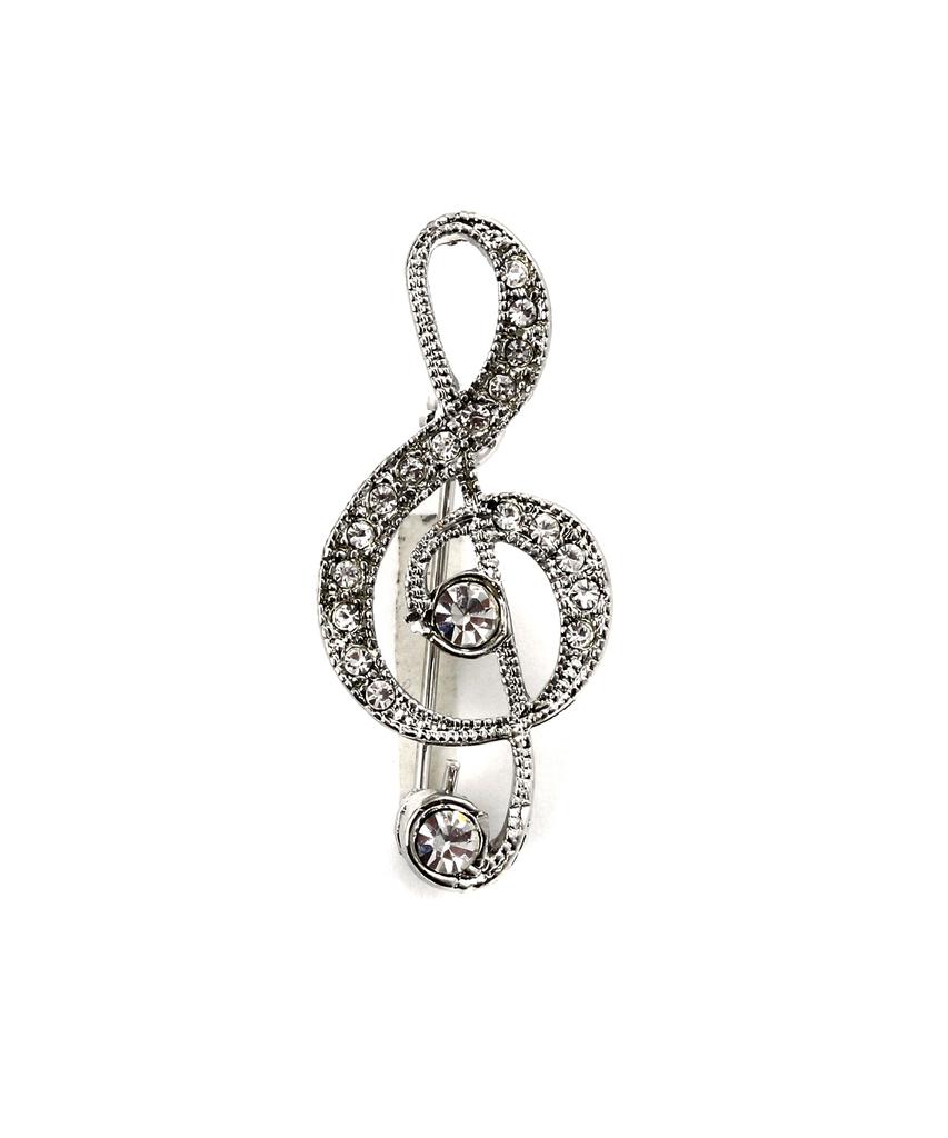 Shoveoff Sve-#903 Treble Clef Brooch