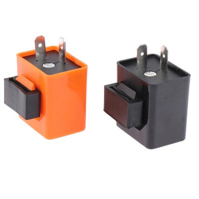 12V Ayarlanabilir Frekans Sinyaller Flaşör Göstergesi 2 Pin Led Flaşör Rölesi Motosiklet Performans Aksesuarları İçin