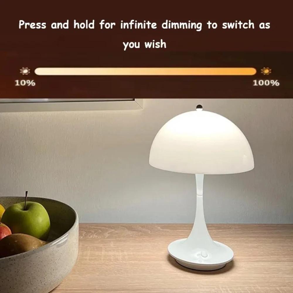 High-end Desk Lamp Rechargeable Bedroom Decorative Light Moderrn Mushroom Table Lamp Living Room
