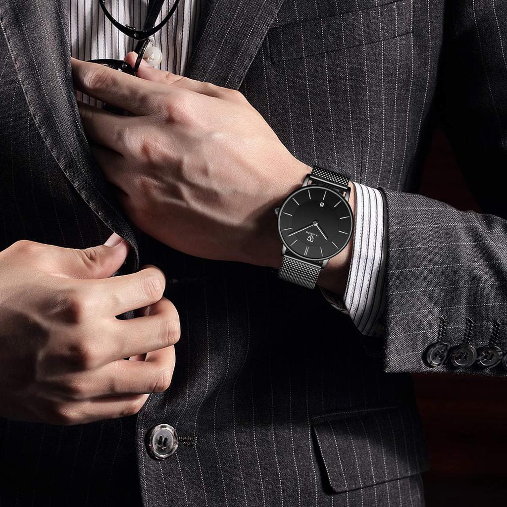 BEN NEVIS Men's Watch, Simple, Stylish, Slim, Casual, Date Display, Waterproof, Analog Quartz Watch, Fashionable, Unisex, for Business, Commuting,