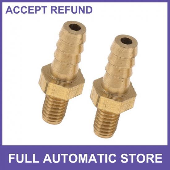 Hose Barb Fittings 3mm(1/8 ) M3 Male Thread Straight Barb Connector 2Pcs