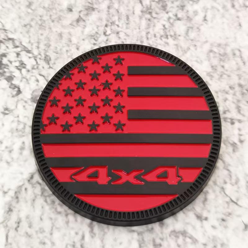 4X4RATED metal body sticker 4X4 off-road vehicle tail badge four-wheel drive metal car sticker 1pc