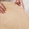 Round Braided Placemats Heat-Resistant Placemats for Dining Tables Stain-Proof 15 inch Non Slip Kitchen Table Place Mats Natural Farmhouse Decor