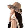 Wide UV Sun Bow UV Cover Small Face Adjustable Easy To Mountain [Narebuy] Women's Hat, Brim, Protection, Hat, Tie, Protection, Windproof, Fashionable,