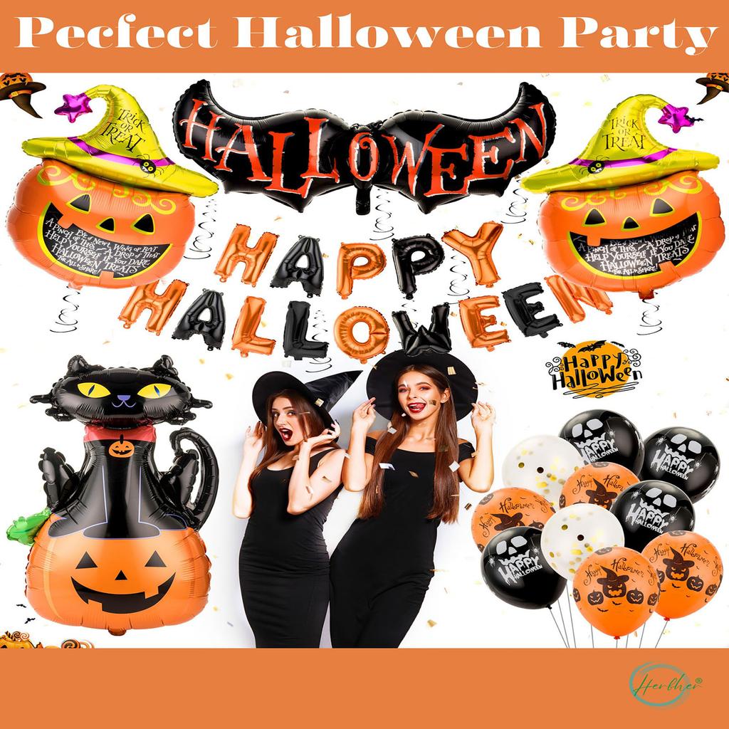 Halloween Party Ba-lloon Set KTV Bar Party Ball-oon Halloween Decoration