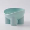Elevated Pet Bowl for Cats and Dogs, Food Bowl with Slanted Opening and Non- Base, Raised Dish for Comfortable Eating