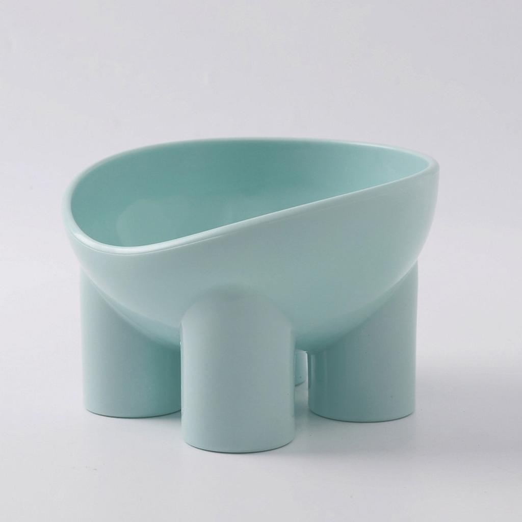 Elevated Pet Bowl for Cats and Dogs, Food Bowl with Slanted Opening and Non- Base, Raised Dish for Comfortable Eating