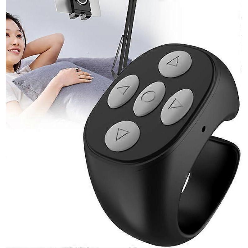 Anel Bluetooth Sem Fio, Controle Remoto para Selfie com Dedo, Controlador de Vídeo