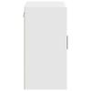 White Kitchen Wall Cabinet with Glass Door Porto Series