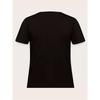 Whimsical Mushroom Forest Women's Tee - Enchanted Graphic, Casual Black Top
