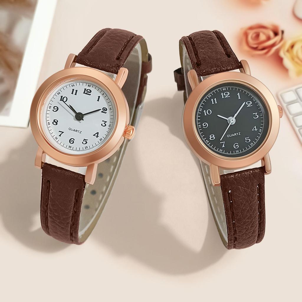 Exquisite Simple Ladies Dress Watch Retro Leather Female Clock Brand Ladies Fashion Mini Design Couple Watch Clock Watch Women