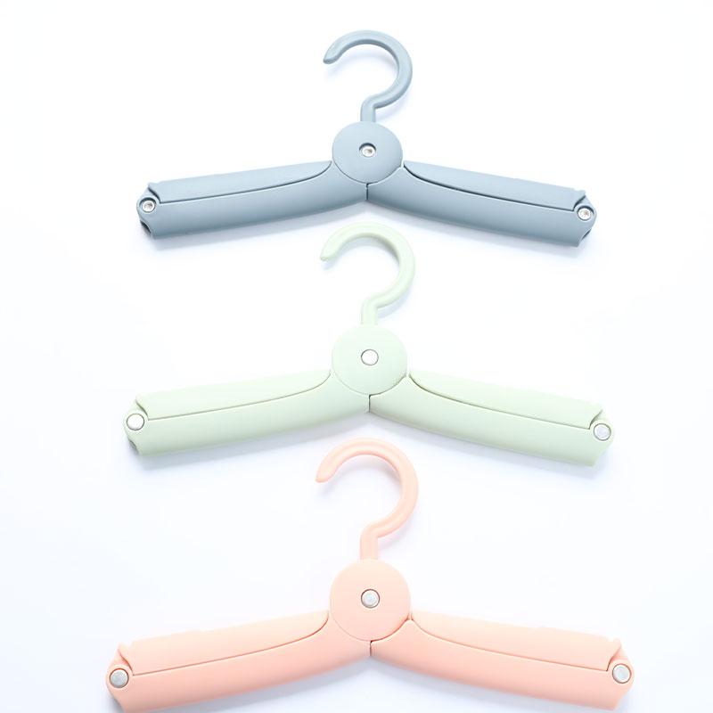 Mini Travel Foldable Closet Clothes Hanger Home Portable Windproof Non-Slip Rack