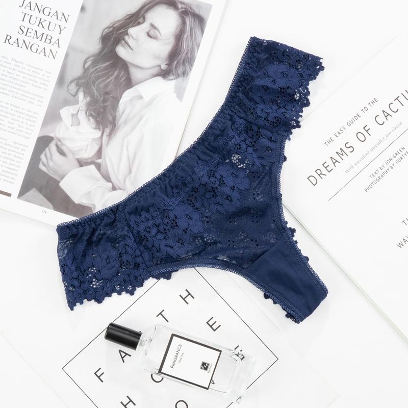 Sexy Spitzenhöschen für Damen, transparent, niedrige Taille, durchsichtige Tanga-Unterwäsche