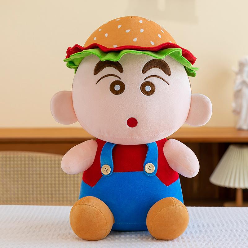 

Shinchan Cute Crayon Big Plush Toy Hamburger Doll Premium Quality Soft Toy 26cm/10.24in синій