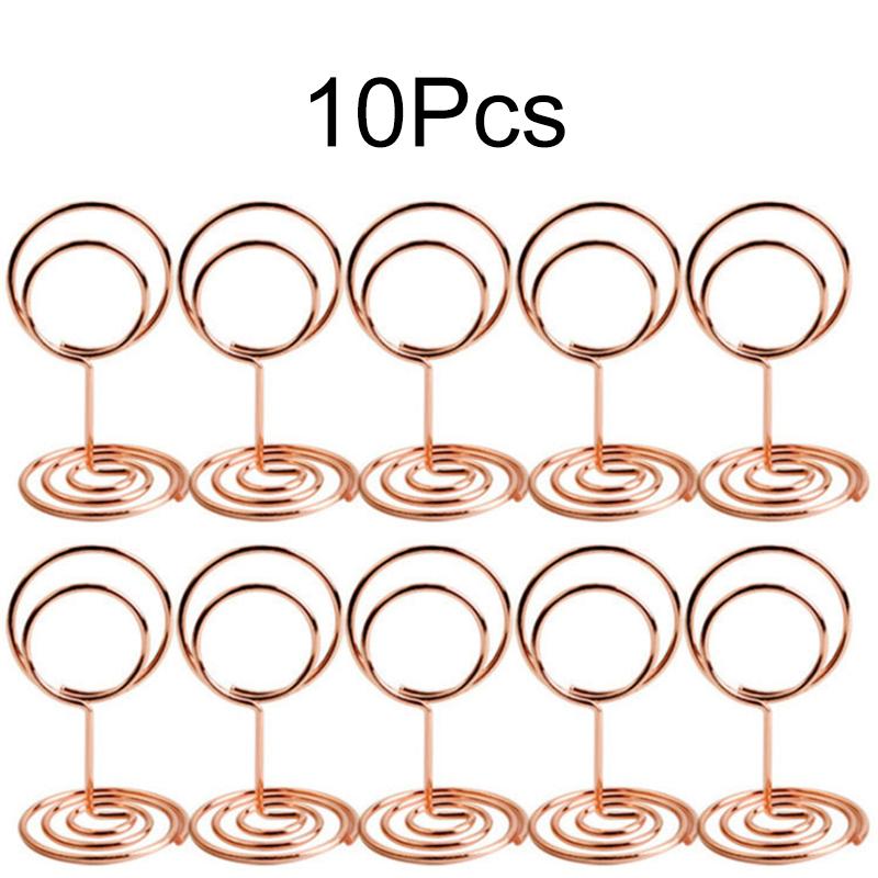 10/15Pcs/Pack Name Sign Card Clip Home Decoration Metal Theme Parties Birthday Sturdy Table Number Wedding Place Card Holders