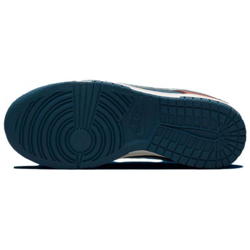 Nike Dunk Versatile Low-top Skate Shoes for Women In Blue and Red