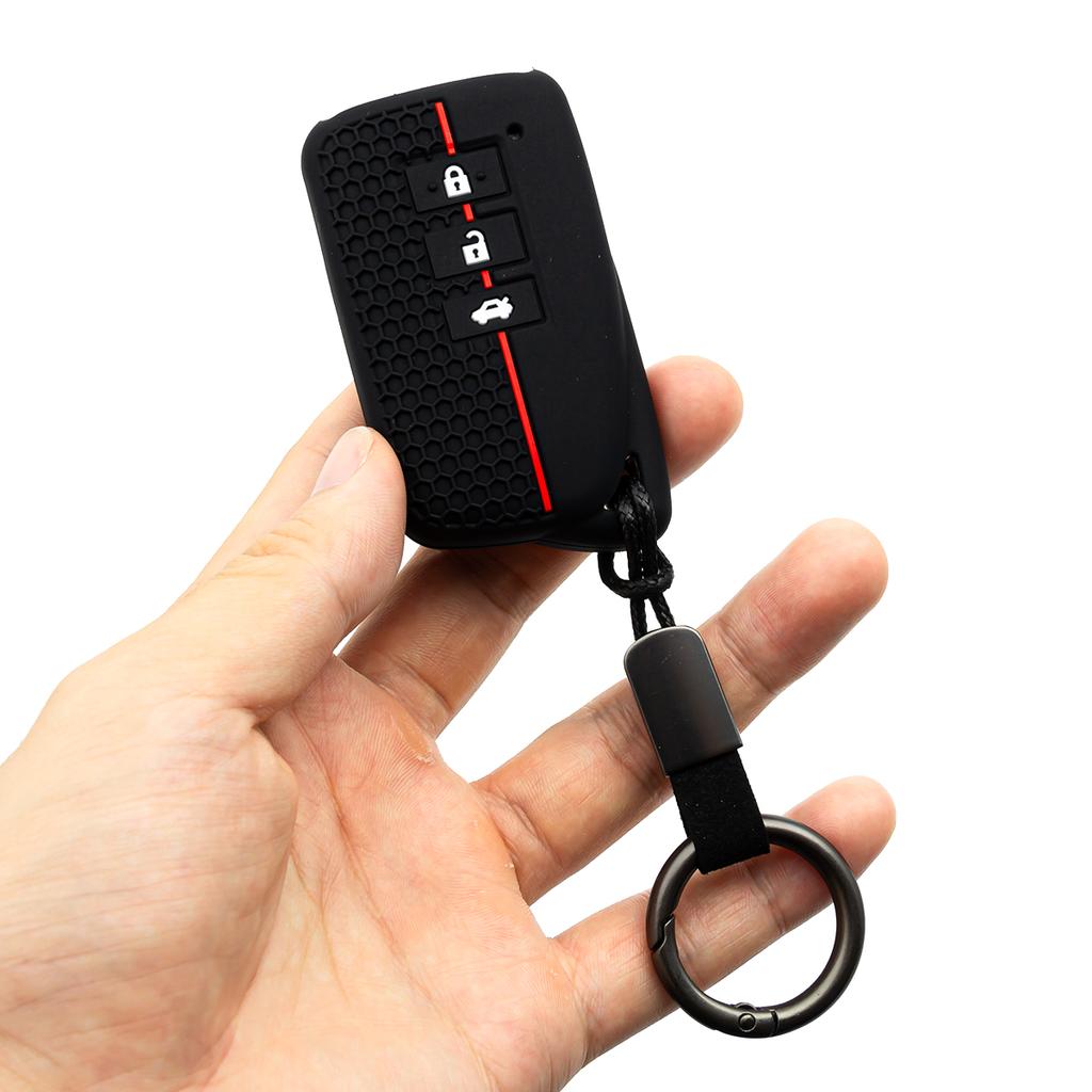 2X Silicone Car Key Fob Cover Case Holder Keychain For Lexus Es300H Gs200T Gs350 Is200T Is300 Lx570 Nx300H Rc350 Rx450Hl Rx350L