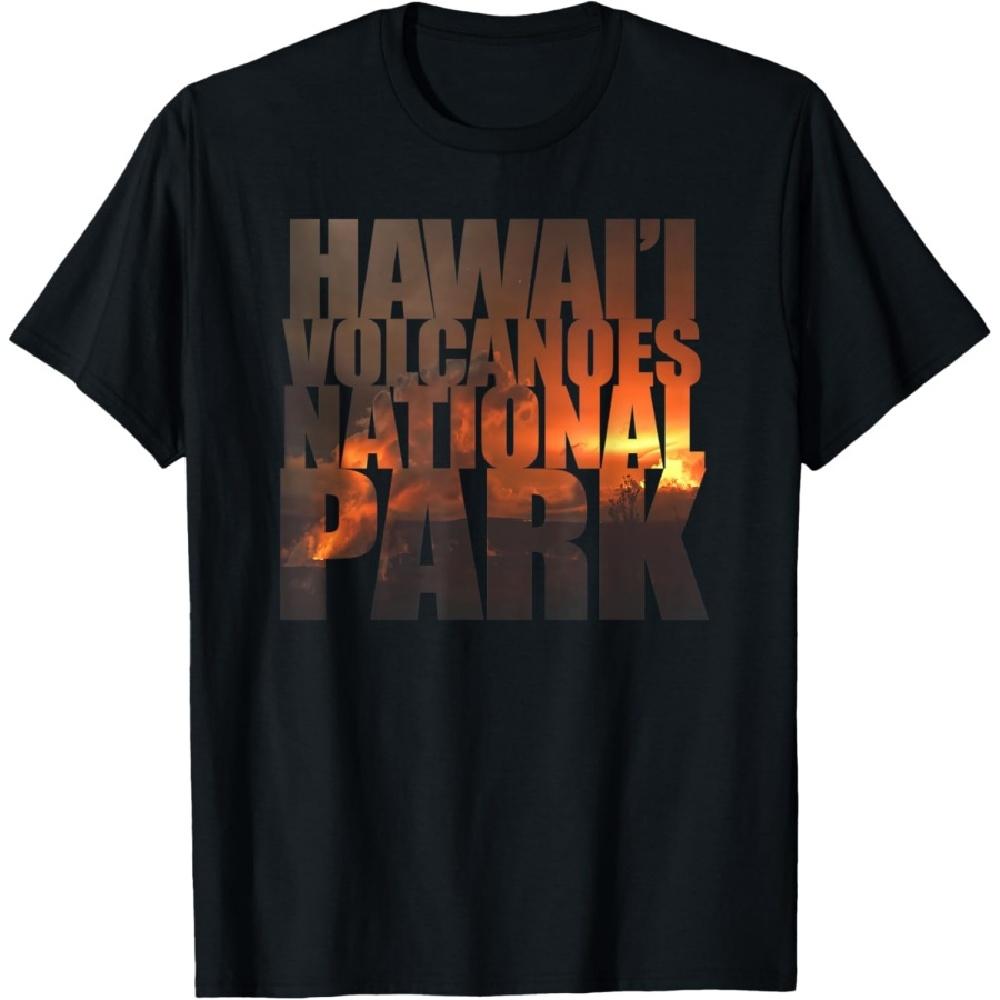 Kilauea and Mauna Loa Hawai i Volcanoes T-Shirt XXXXXL чёрный