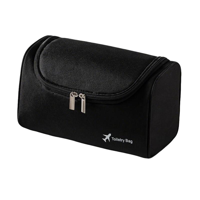 Travel Storage Bag Large Capacity Portable Makeup Bag Hanging Toiletry Bag Bathroom Storage Bag Zippered Layered Storage Bag чёрный