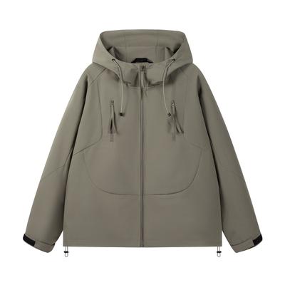 Modna jednokolorowa kurtka top outdoorowa męska i damska w tym samym wieku redukująca wszechstronny płaszcz