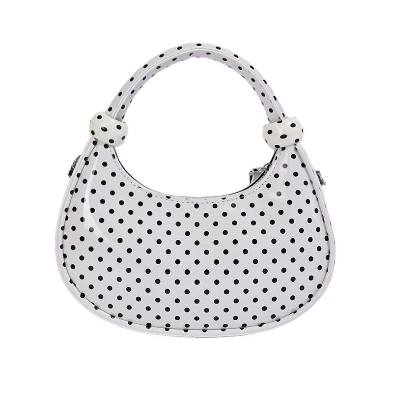 Borsa a Pois Piccola, Borsa Quadrata Piccola alla Moda a Tracolla, Borsa a Mano a Forma di Ravioli