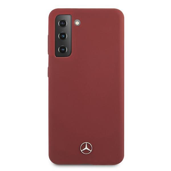 Etui Do Samsung Galaxy S21 Mercedes Silicone Line Czerwone