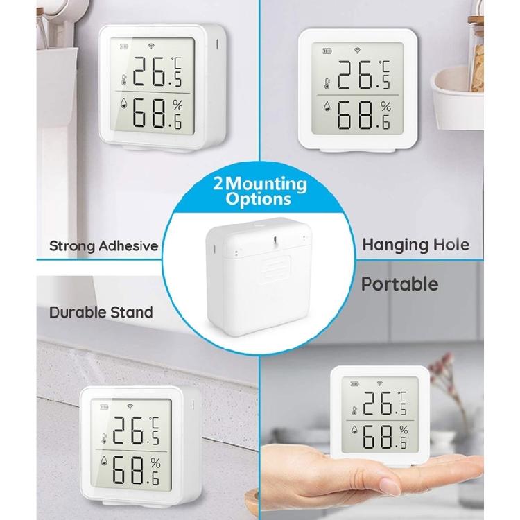 Digitales Thermometer Feuchtigkeitsmonitor mit App-Benachrichtigungen Feuchtigkeitssensor Innenbereich