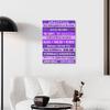 Gwisml Execution Quotes Wall Art,Purple pirational Canvas Frame Paintings For Office Home Workplace Wall Art Decor