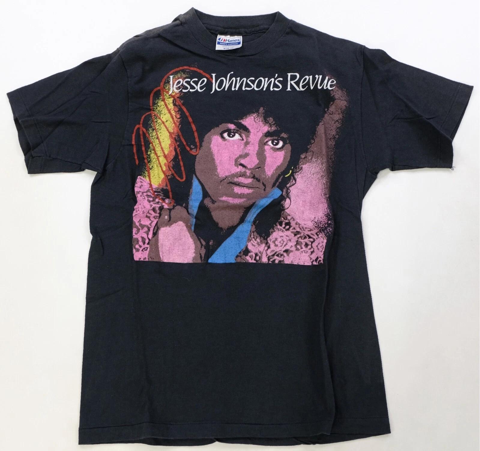 Rare Vintage Jesse Johnson’s Revue 1985 Special Love Tour T Shirt 80s Black SZ M 2XL