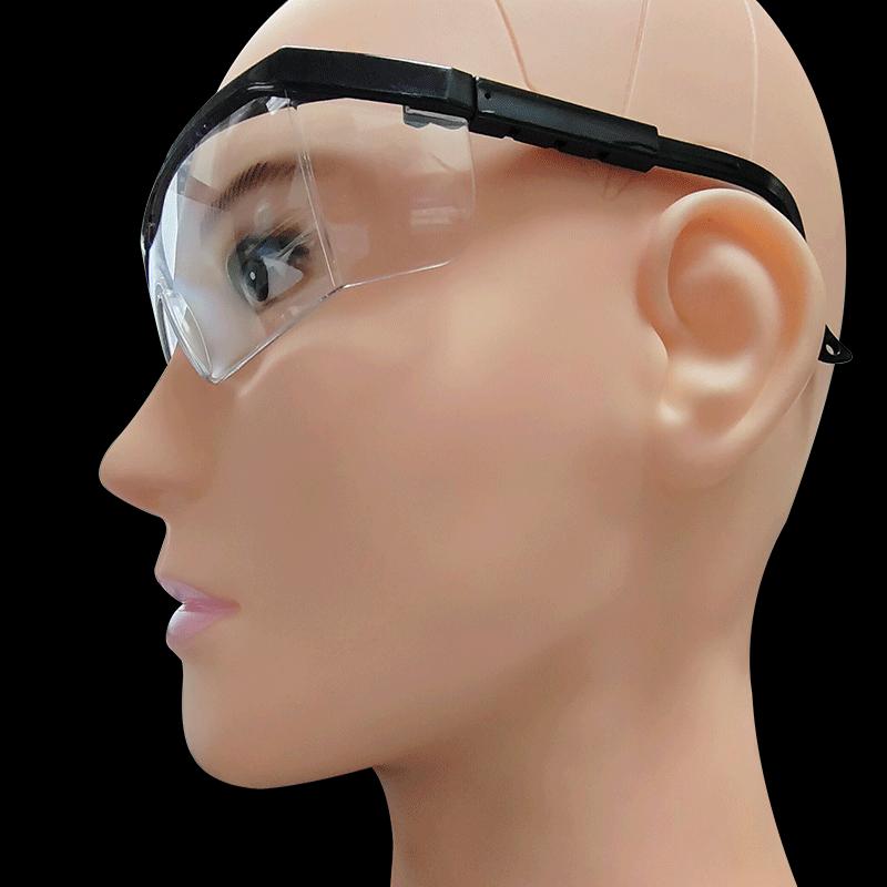 Goggles are splash-proof, wind-proof, sand-proof, impact-proof, and droplet-proof, with impact-resistant certification Black frame goggles