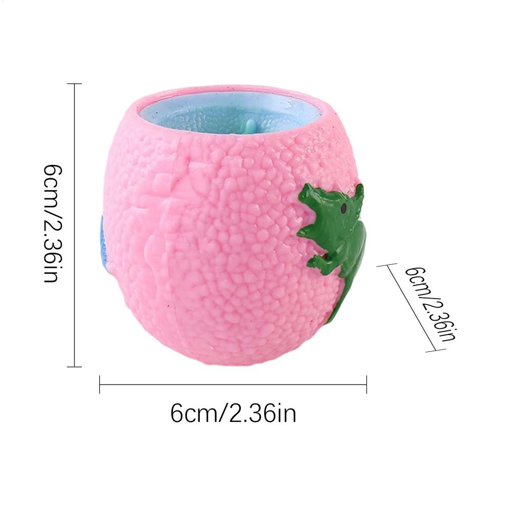 Stress-relieving Dinosaur Cup Squeeze And Play Prank Dinosaur Egg Novelty Funny Dinosaur Eggs Adults Dinosaur Squeeze Fidget Toy