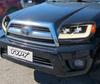 Compatible 06-09 Toyota 4Runner LED Daytime Running Lights with Flowing Turn Signal Headlight Assembly.