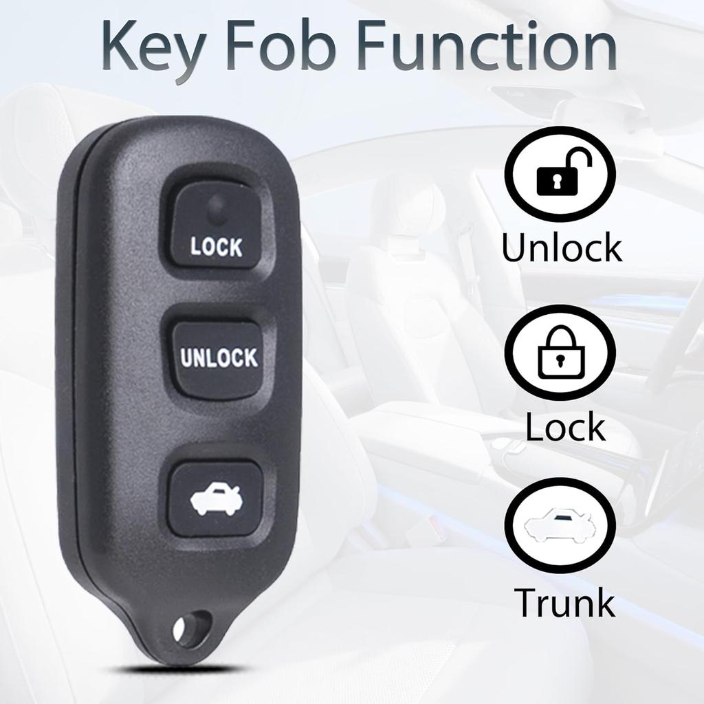 Key Fob Keyless Entry Fits for Toyota Camry 2002-2006 / Matrix Pontiac Vibe 2003-2008 / Sienna 1999-2003 /Solara 02-03 Remote Control Replacement