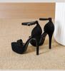 13.5cm Ultra High Thick Sole Platform Open Toe Sandals for Women - Nightclub & Runway Pole Dancing Shoes