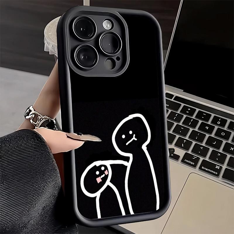 Phone Case for iPhone 17 Air 16E 15 16 Pro Max Funny Stickman Matchman Cover 14 Plus 13 12 Mini Soft Shell Silicone Fundas