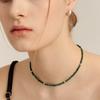 UNI.J [In524]Malachite Green Silver Necklace